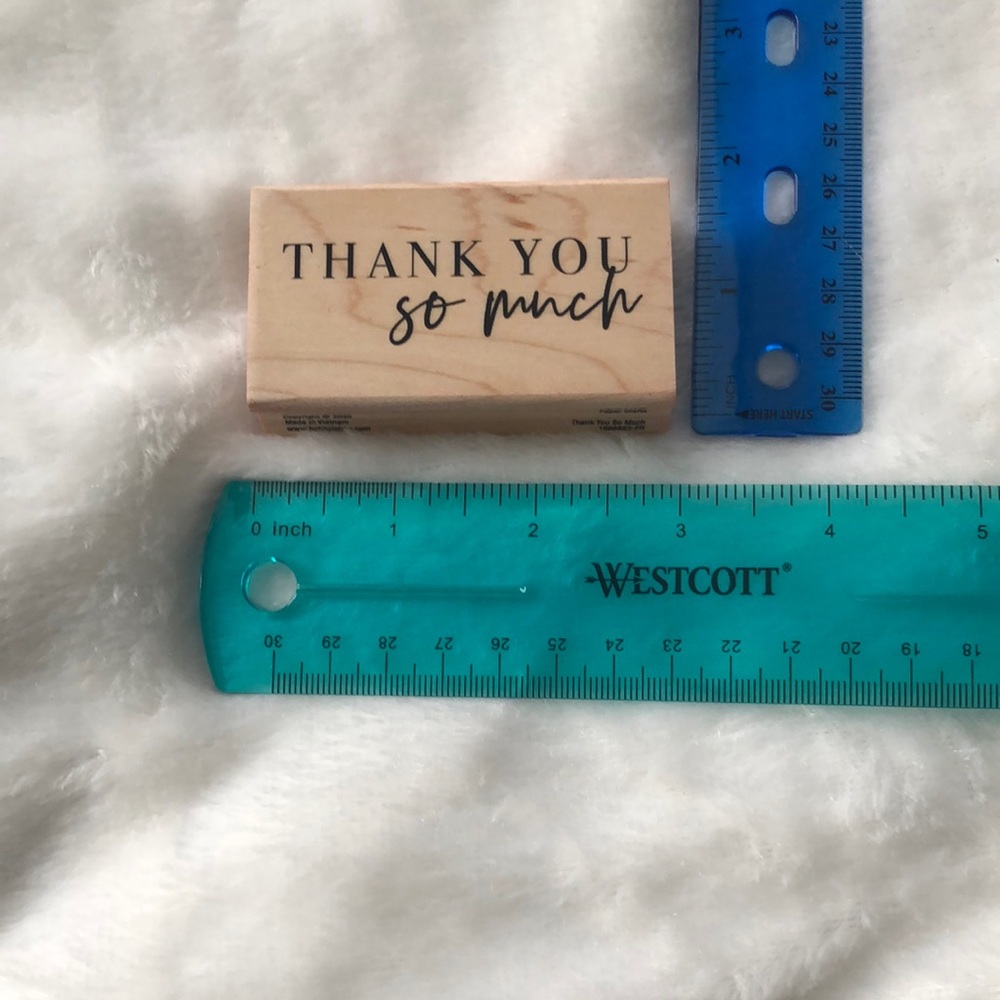 Thank You So Much Rubber Stamp